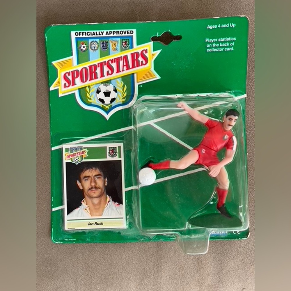 Vintage & Rare Footballer Card & Action Figure: Ian Rush